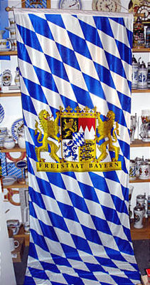Bannerfahne Bayern Größe 2 m x 0,90 m