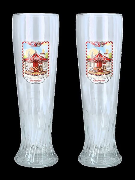 FC Bayern Weißbierglas Oktoberfest™ 2er-Set 0,5 l