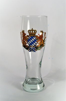 Weißbierglas Größe 1 Liter, Wappen Bayern