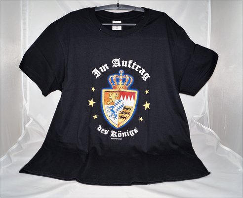 T-Shirt König - Ludwig II, "Im Auftrag des Königs"