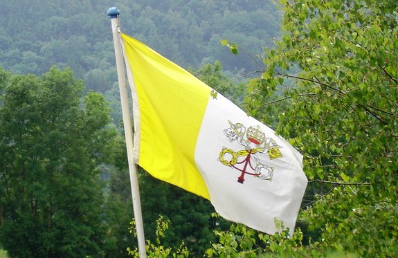 Hissflagge Papstfahne Größe 150 x 90 cm