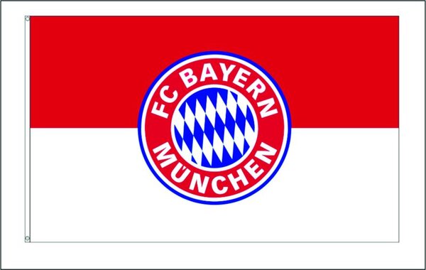 FC Bayern Hissflagge,Originalware Flagge 120 x 180 cm mit 3 Ösen