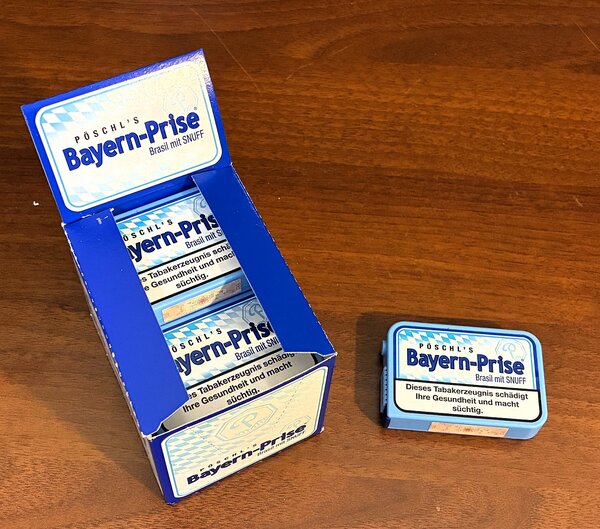 Pöschl´s Bayern-Prise Brasil mit Snuff Schnupftabak, Großpackung a 10 x 10 g Dose