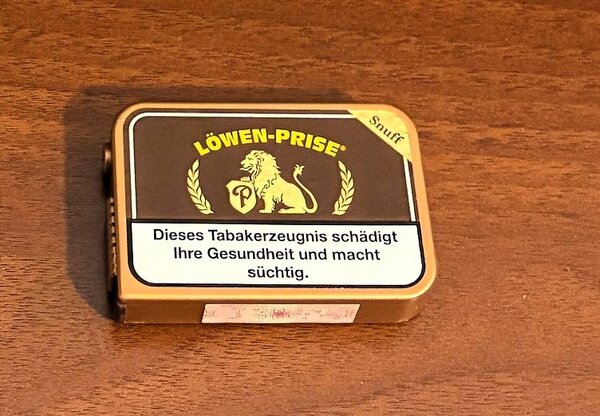 Pöschl´s Löwenprise Snuff, Schnupftabak, 10 g Dose