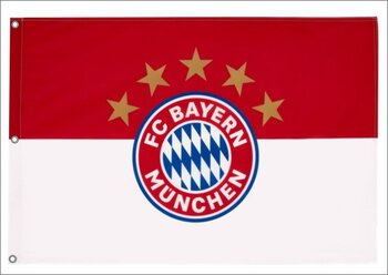 FC Bayern München Hissflagge 150 x 100 cm und 2 Bierdeckel FCB dazu