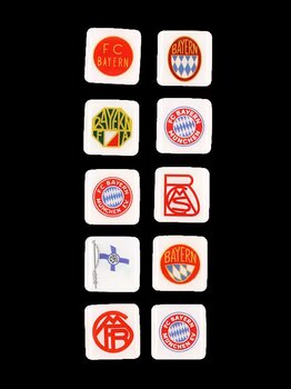 Magnete Logos 10er-Set, FC Bayern München