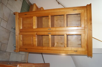 Glasvitrine, Sammlerschrank, Massivholz Kirsche, Schreinerarbeit
