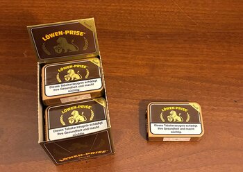 Pöschl´s Löwenprise Snuff, Schnupftabak, Großpackung a 10 x 10 g Dose