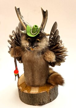 Wolpertinger, Angler, Handanfertigung