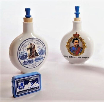 Schnupftabak Flasche mit Motiv König Ludwig II von Bayern